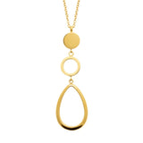 Collier en acier doré 850J-857