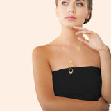 Collier en acier doré 850J-858