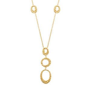 Collier en acier doré 850J-858