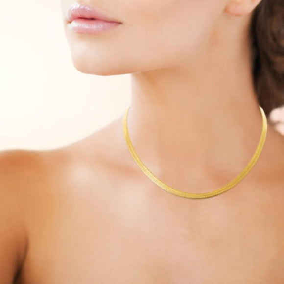 Collier en acier doré 850J855