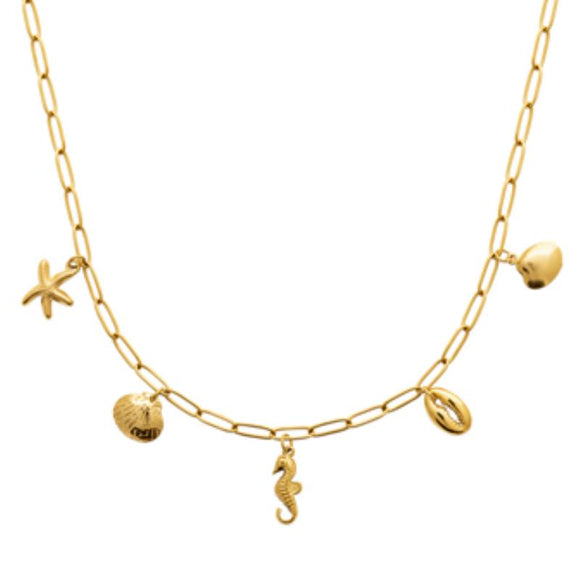 Collier en acier doré 850-684