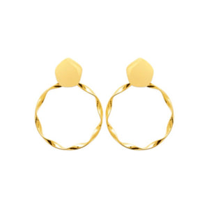Boucles en acier doré 880j1235