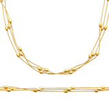 Collier en acier doré 850j1235