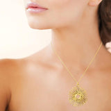 Collier en acier doré 850j1233
