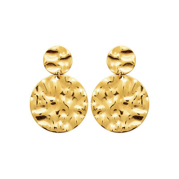 Boucles en acier doré 880j1237