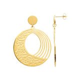 Boucles en acier doré 880J1443