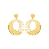 Boucles en acier doré 880J1443