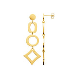 Boucles en acier doré 880J1440