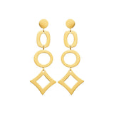 Boucles en acier doré 880J1440