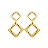 Boucles d'oreilles en acier doré 880J1664