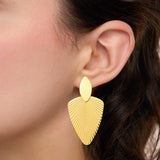 Boucles d'oreilles en acier doré 880J1666