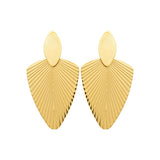 Boucles d'oreilles en acier doré 880J1666