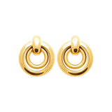 Boucles d'oreilles en acier doré 880J1733