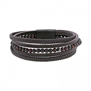 Bracelet cuir brun 842-1445