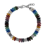 Bracelet pierre de lave multicolores 840-3860