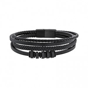 Bracelet cuir noir 842-1457
