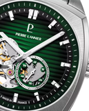 Montre Pierre Lannier Arcadius fond vert 328F171