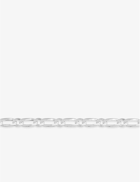 Chaine maille figaro 1+1 en argent de 5 mm 55cm 650-4768