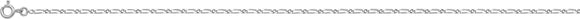 Chaine maille 1 + 1 en argent 1.7mm