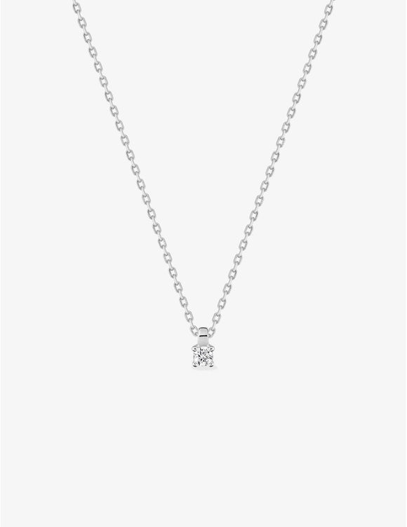 Collier solitaire en argent 654z2252
