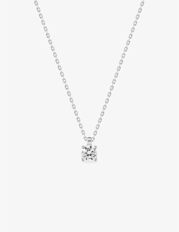 Collier solitaire en argent 654z2253