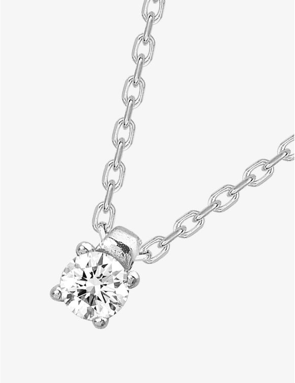 Collier solitaire en argent 654z2257