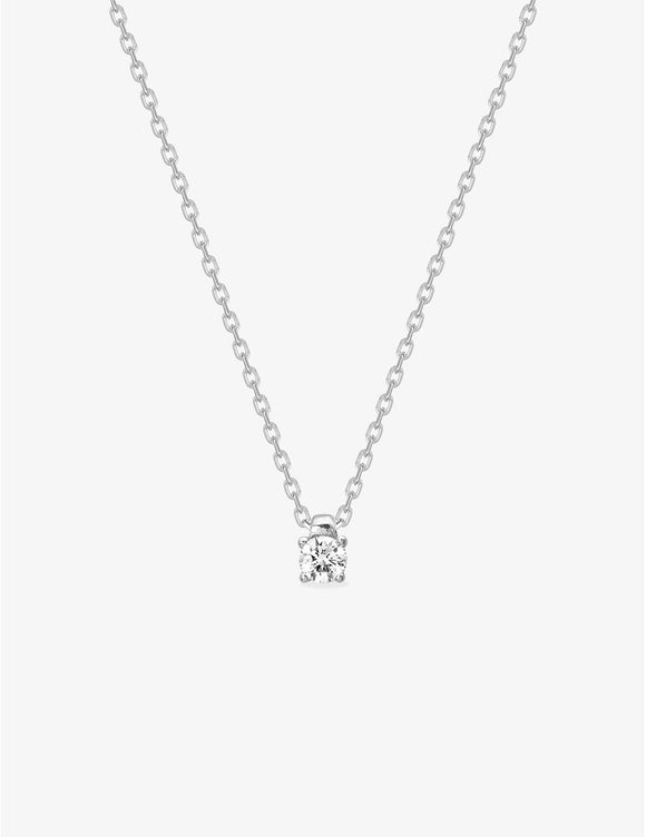 Collier solitaire en argent 654z2256