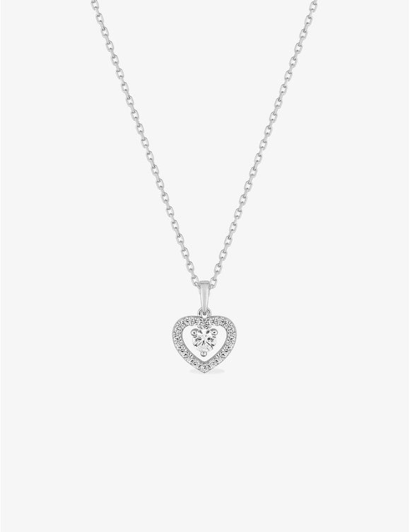 Collier coeur en argent 654Z2284