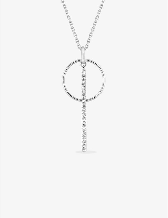 Collier en argent avec zirconiums 654Z2146