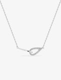 Collier double goutte en argent 654z2262