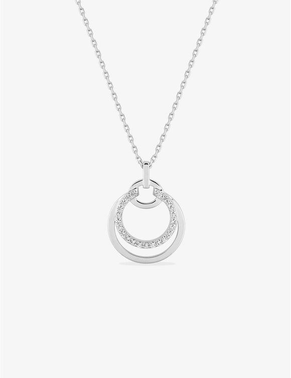 Collier 3 anneaux en argent 654z2263