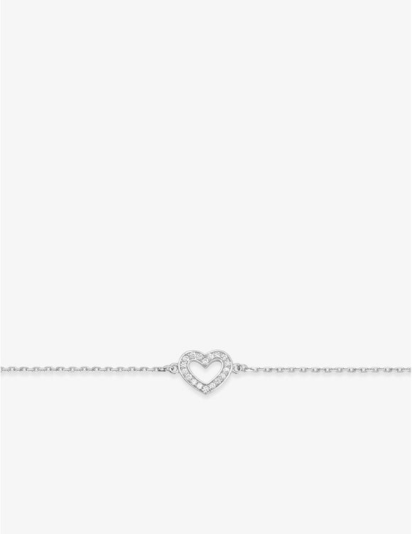 Bracelet coeur en argent 645-2192