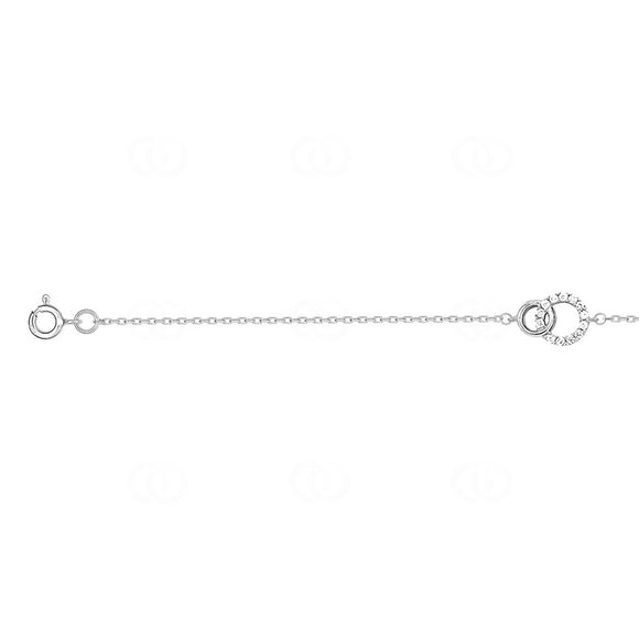 Bracelet double cercle en argent 645-2194
