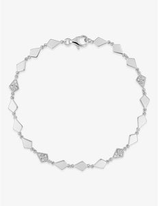 Bracelet quadrilatères en argent 645-2173