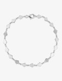 Bracelet quadrilatères en argent 645-2173