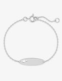 Bracelet d'identité enfant maille forçat + coeur ajouré 644-681