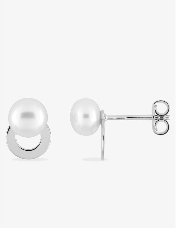 Boucles Argent + perles eau douce 683-315
