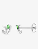 Boucles en argent et zirconium 682-2482