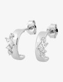 Boucles demi-créoles en argent 680-1343
