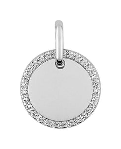 Pendentif rond + zirconiums 660-1505