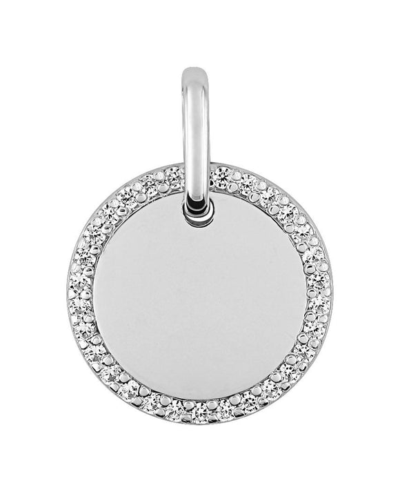 Pendentif rond + zirconiums 660-1505