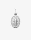 Pendentif vierge miraculeuse à graver en argent 662-712