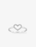Bague en argent coeur 611-4059