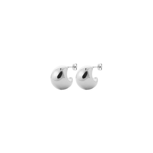 Boucles créoles gouttes en acier 880-1688
