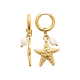 Boucles en acier doré 880j1171