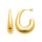 Boucles d'oreilles en acier doré 880J1224