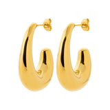 Boucles d'oreilles en acier doré 880J1224