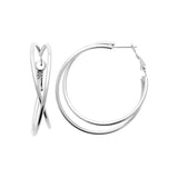 Boucles d'oreilles créoles en acier 880-1760