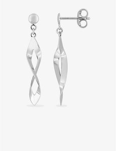 Boucles d'oreilles en or blanc 9 ct 483-59