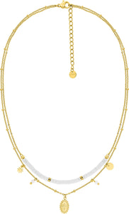 Collier en acier doré 850j-420